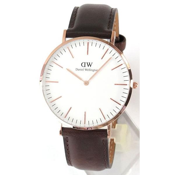 ダニエルウェリントン CLASSIC Daniel Wellington 40mm メンズ レディース ペア 腕時計 革ベルト ピンクゴールド 0109DW｜tokeiten｜03