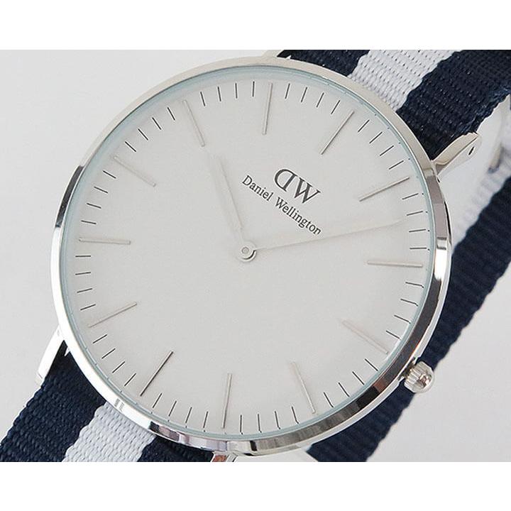 定番最新品 ポイント最大6倍 白 ナイロン ベルト シルバー 04dw 並行輸入品 腕時計 メンズ アクセの加藤時計店 通 ダニエルウェリントン クラシック Daniel Wellington 40mm メンズ レディース ペア 腕時計 紺 お得最新品 Hualing Ge