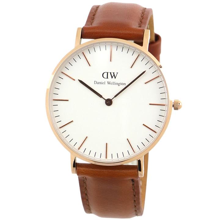 タグなし訳あり ダニエルウェリントン クラシック Daniel Wellington 36mm メンズ レディース ペア 革 茶色 ピンクゴールド 0507DW DW00600035｜tokeiten｜03