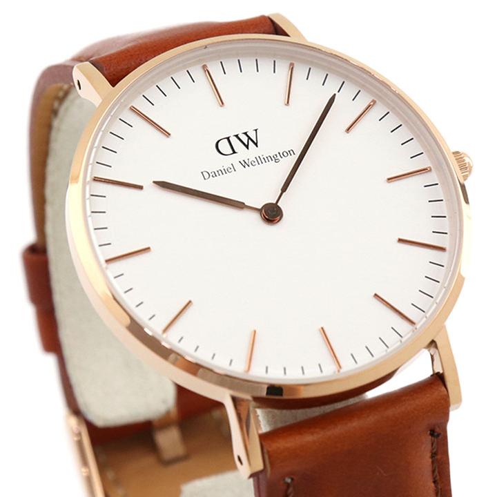 タグなし訳あり ダニエルウェリントン クラシック Daniel Wellington 36mm メンズ レディース ペア 革 茶色 ピンクゴールド 0507DW DW00600035 | Daniel Wellington | 03