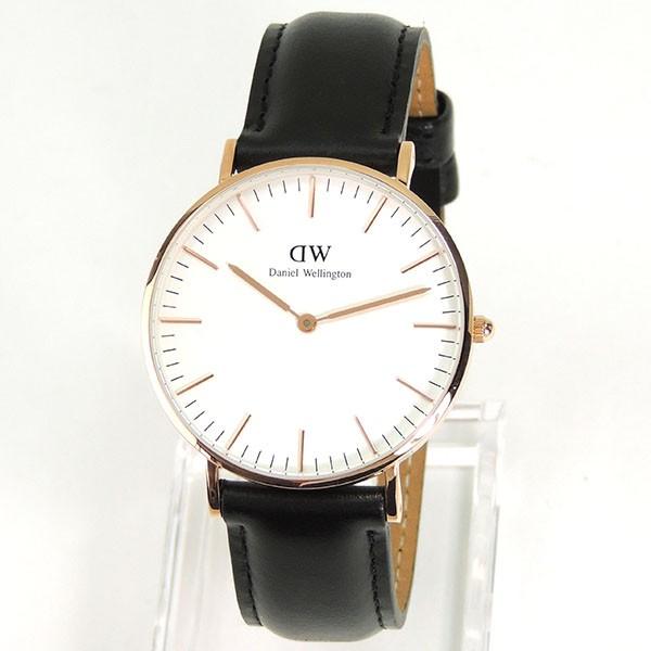 針訳あり ダニエルウェリントン CLASSIC Daniel Wellington 36mm レザー レディース メンズ ペア 腕時計 黒 0508DW｜tokeiten｜04