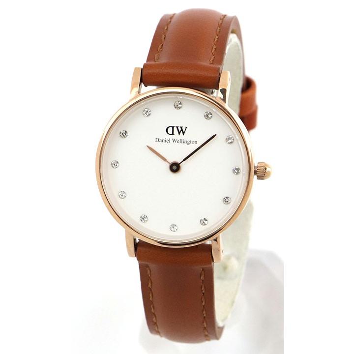 ポイント最大6倍 ダニエルウェリントン クラッシー Daniel Wellington 26mm レディース 腕時計 レザー ベルト ピンクゴールド ペア 0900DW 並行輸入品｜tokeiten｜03