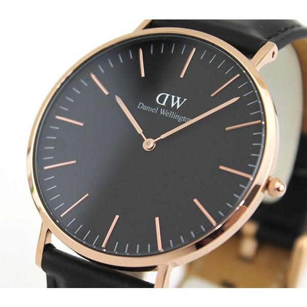 Daniel Wellington ダニエルウェリントン DW00100127 DW00600127 CLASSIC BLACK クラシック シェフィールド 40mm メンズ レディース 腕時計 革ベルト｜tokeiten｜04