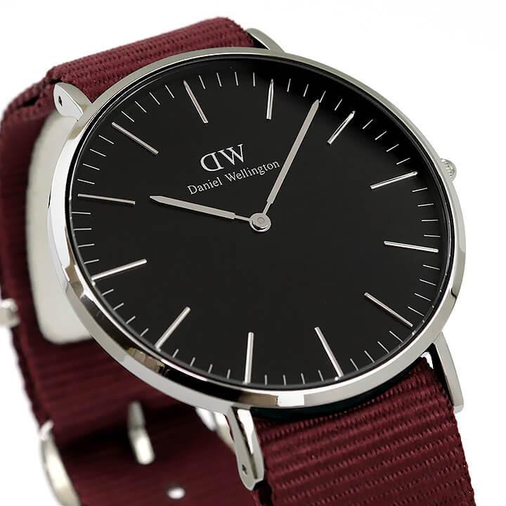 ポイント最大8倍 黒 メンズ レッド 腕時計 海外モデル ダニエルウェリントン Dw ナイロン アナログ ブラック Dw 赤 北欧 おしゃれ 腕時計 メンズ アクセの加藤時計店 通販