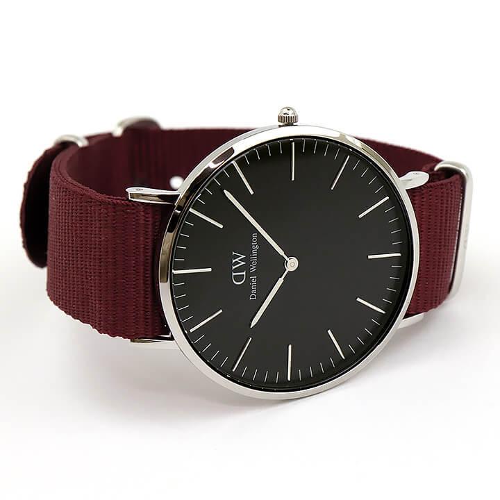 ポイント最大8倍 黒 メンズ レッド 腕時計 海外モデル ダニエルウェリントン Dw ナイロン アナログ ブラック Dw 赤 北欧 おしゃれ 腕時計 メンズ アクセの加藤時計店 通販