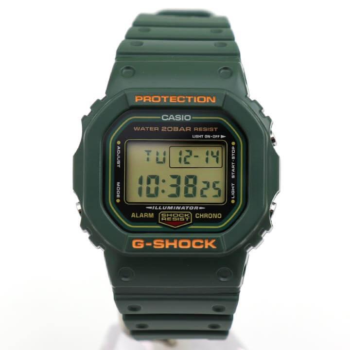 カシオ Gショック ジーショック CASIO G-SHOCK BASIC 腕時計 メンズ DW-5600RB-3 復刻 ORIGIN 防水 デジタル 緑 グリーン カジュアル｜tokeiten｜03