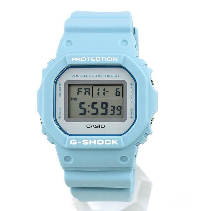 CASIO G-SHOCK ライトブルー デジタル腕時計　翠ジン G-SHOCK 「G-SHOCK」 デジタル腕時計 FREE ライトブルー レディース