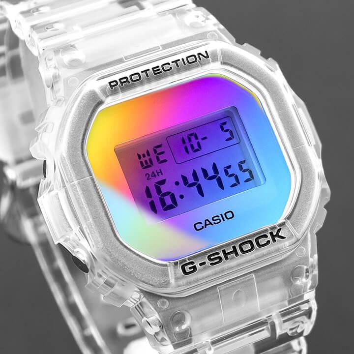 Gショック ジーショック G-SHOCK 虹色 レインボー スケルトン 透明