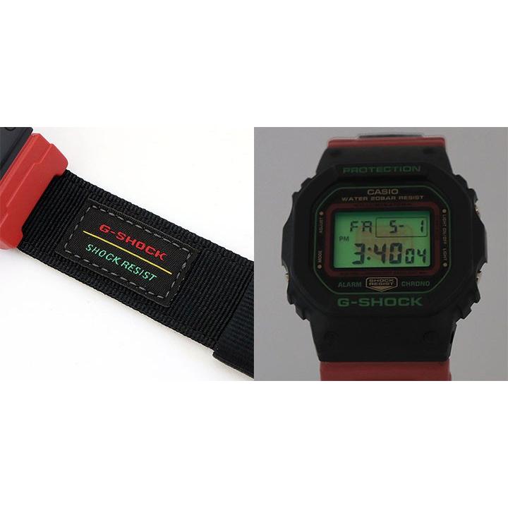 G-SHOCK Gショック CASIO カシオ ウィンタープレミアム 復刻モデル Throwback 1990s デジタル メンズ 腕時計 黒 赤 緑  グリーン DW-5600THC-1 四角 海外モデル