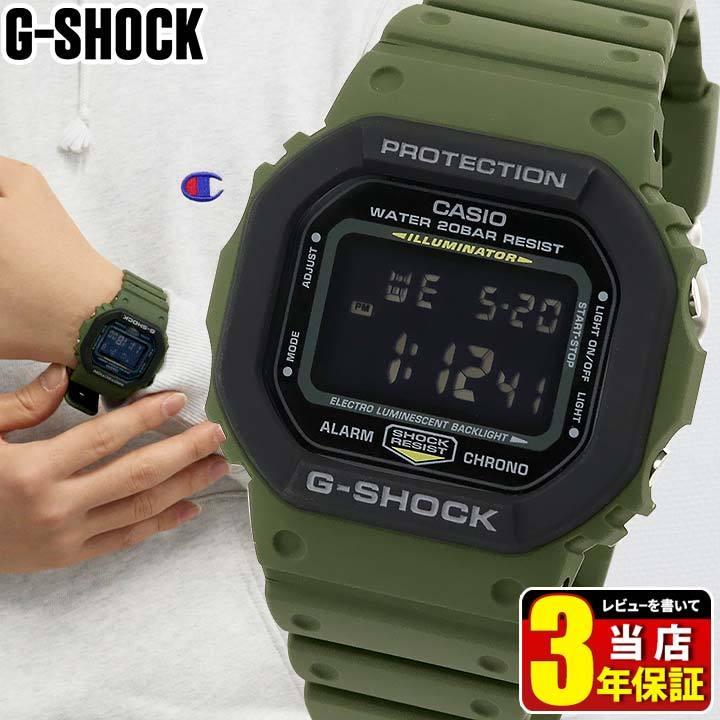 G-SHOCK Gショック CASIO カシオ Utility Color ユーティリティーカラー 防水 反転液晶 デジタル メンズ 腕時計 黒  ブラック 緑 カーキ DW-5610SU-3 逆輸入 四角 : dw-5610su-3 : 腕時計 メンズ アクセの加藤時計店 - 通販 -