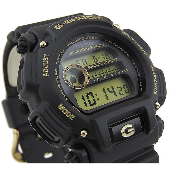 G-SHOCK Gショック CASIO カシオ デジタル メンズ 腕時計 黒 ブラック 金 ゴールド ウレタン DW-9052GBX-1A9 海外モデル