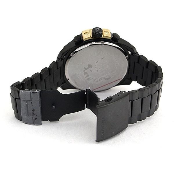 ディーゼル 時計 腕時計 DIESEL メガチーフ MEGA CHIEF DZ4338 海外モデル メンズ クロノグラフ ブラック ゴールド 黒 金｜tokeiten｜05