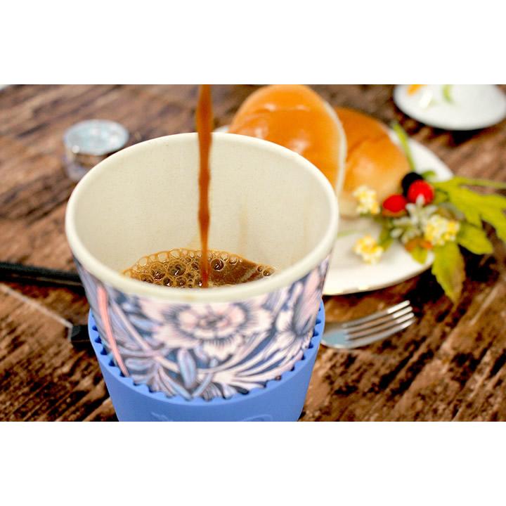 ecoffee cup エコーヒーカップ ウィリアムモリス テキスタイル 花 鳥 コーヒー お茶 カップ 北欧 シリコン タンブラー 洗える ギフト 蓋付き | ecoffee cup | 07