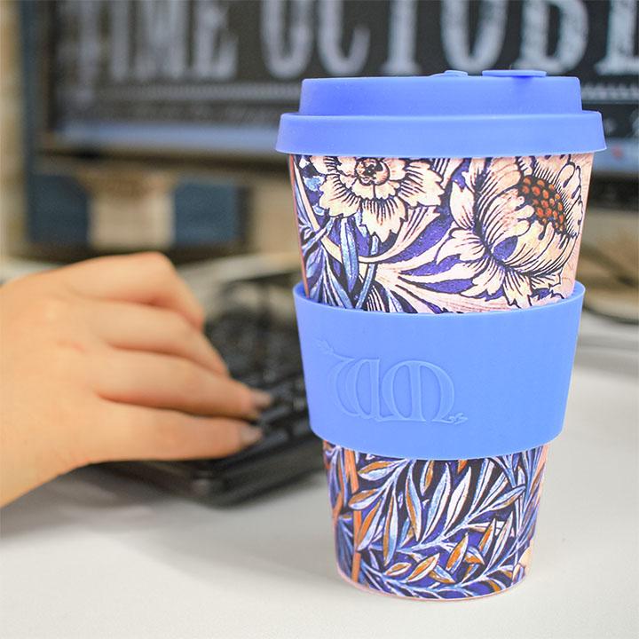 ecoffee cup エコーヒーカップ ウィリアムモリス テキスタイル 花 鳥 コーヒー お茶 カップ 北欧 シリコン タンブラー 洗える ギフト 蓋付き | ecoffee cup | 08