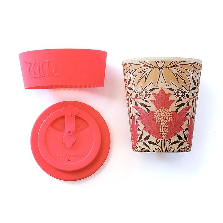ecoffee cup エコーヒーカップ ウィリアムモリス テキスタイル コーヒー お茶 カップ 北欧 花 蓋 シリコン タンブラー かわいい おしゃれ ギフト | ecoffee cup | 04