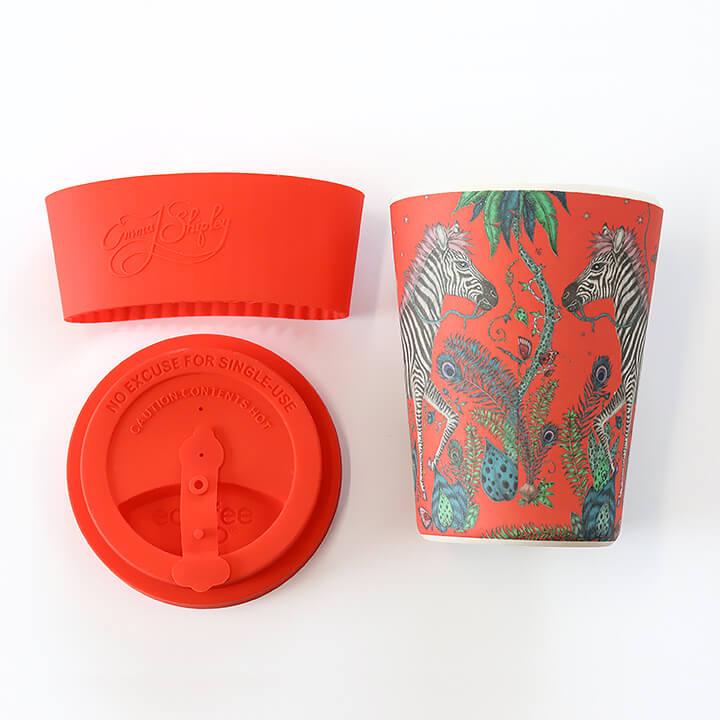 ecoffee cup エコーヒーカップ エマ・J・シプリー コーヒー お茶 カップ 動物 アニマル 花 植物 蓋 シリコン タンブラー かわいい  おしゃれ お家カフェ ギフト | ecoffee cup | 04