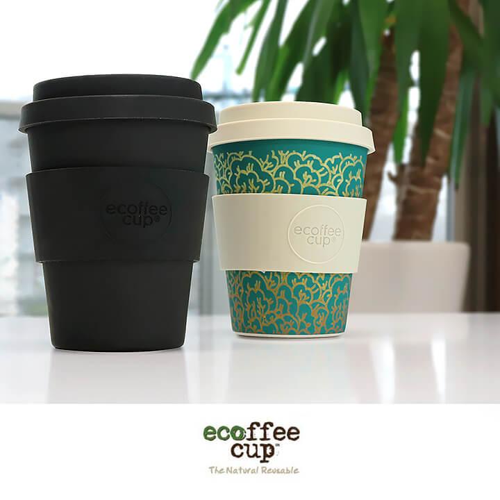 ecoffee cup エコーヒーカップ テキスタイル コーヒー お茶 カップ ブラック ホワイト グリーン 蓋 シリコン タンブラー かわいい おしゃれ お家カフェ ギフト | ecoffee cup | 02