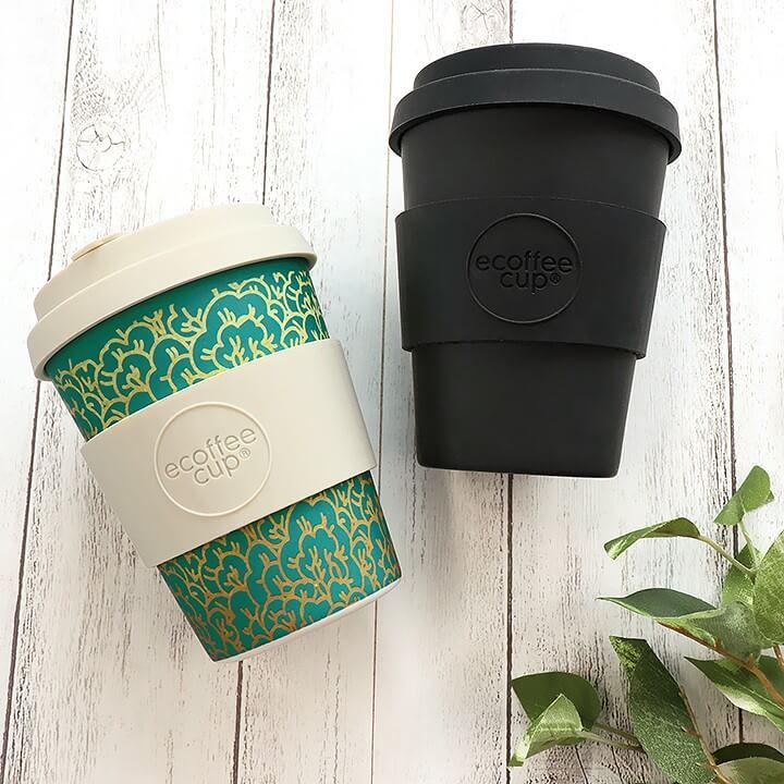 ecoffee cup エコーヒーカップ テキスタイル コーヒー お茶 カップ ブラック ホワイト グリーン 蓋 シリコン タンブラー かわいい おしゃれ お家カフェ ギフト | ecoffee cup | 05