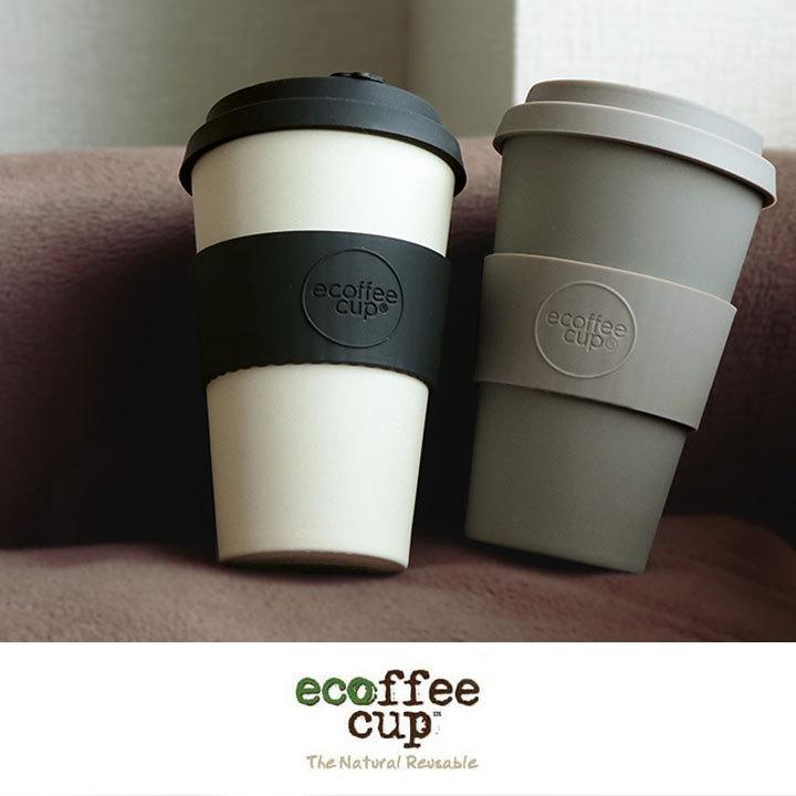 ecoffee cup エコーヒーカップ テキスタイル コーヒー お茶 カップ ブラック ホワイト ブルー 花 蓋 シリコン タンブラー お家カフェ ギフト | ecoffee cup | 02