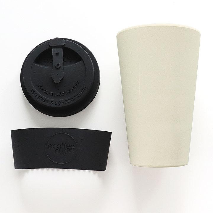 ecoffee cup エコーヒーカップ テキスタイル コーヒー お茶 カップ ブラック ホワイト ブルー 花 蓋 シリコン タンブラー お家カフェ ギフト | ecoffee cup | 04