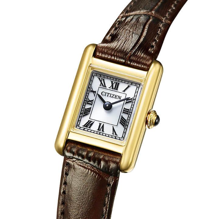 美品✨シチズン kii キー スクエア ゴールド エコドライブ 腕時計 ブレス Kii（CITIZEN） 替えバンド付き シチズン キー CITIZEN kii 限定モデル