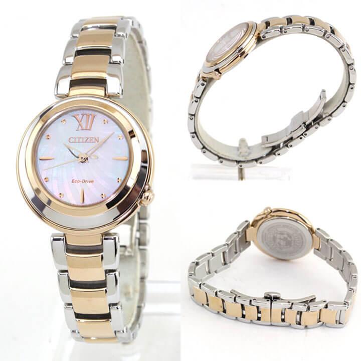 L メタル エコドライブ シチズン 国内正規品 エル Em0584 81d Citizen ポイント最大17倍 レディース ソーラー 腕時計 白蝶貝 メタル エル 腕時計 ウォッチ ブレスレット 腕時計 メンズ アクセの加藤時計店 通販