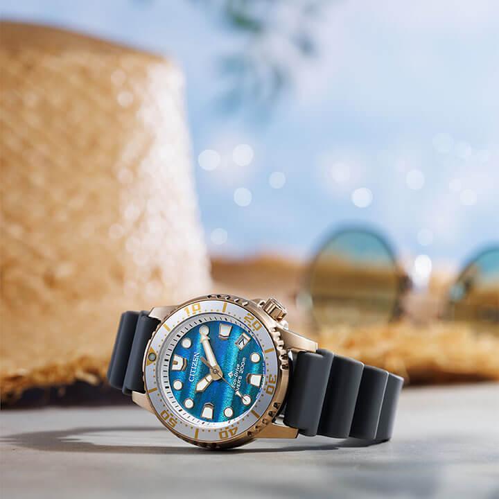 MARINE サコッシュ付 シチズン プロマスター MARINEシリーズ 構造色