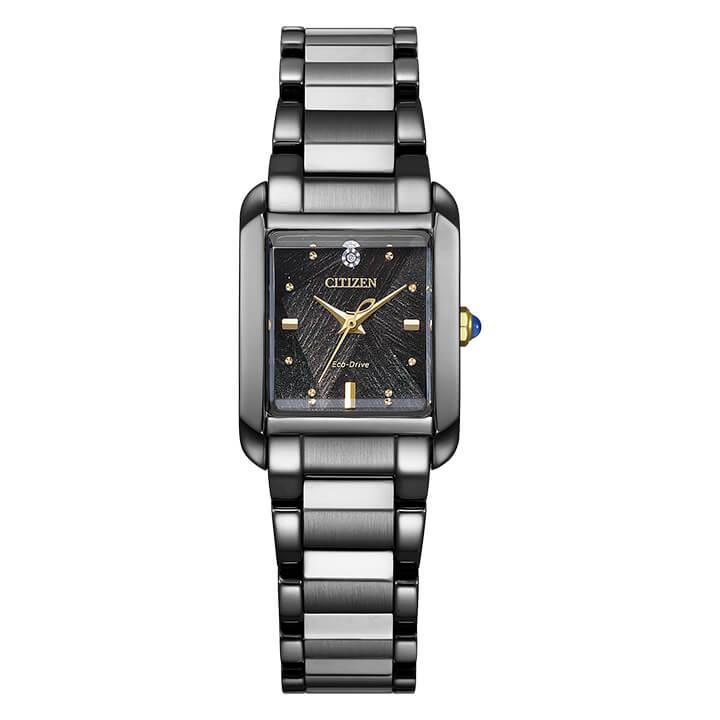 シチズン エル LIGHT in BLACK Eco-Drive 50th Anniversary Edition 限定モデル EW5636-55E 腕時計 CITIZEN L エコ・ドライブ 国内正規品 レディースの画像