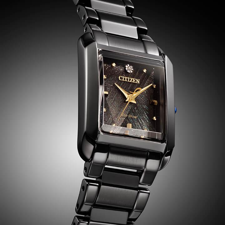 シチズン エル LIGHT in BLACK Eco-Drive 50th Anniversary Edition 限定モデル EW5636-55E 腕時計 CITIZEN L エコ・ドライブ 国内正規品 レディースの画像