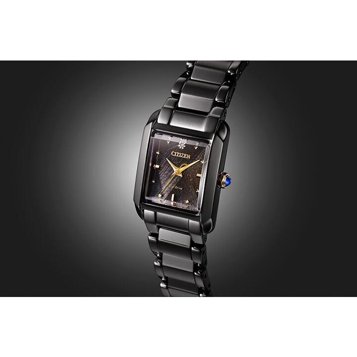 シチズン エル LIGHT in BLACK Eco-Drive 50th Anniversary Edition 限定モデル EW5636-55E 腕時計 CITIZEN L エコ・ドライブ 国内正規品 レディースの画像