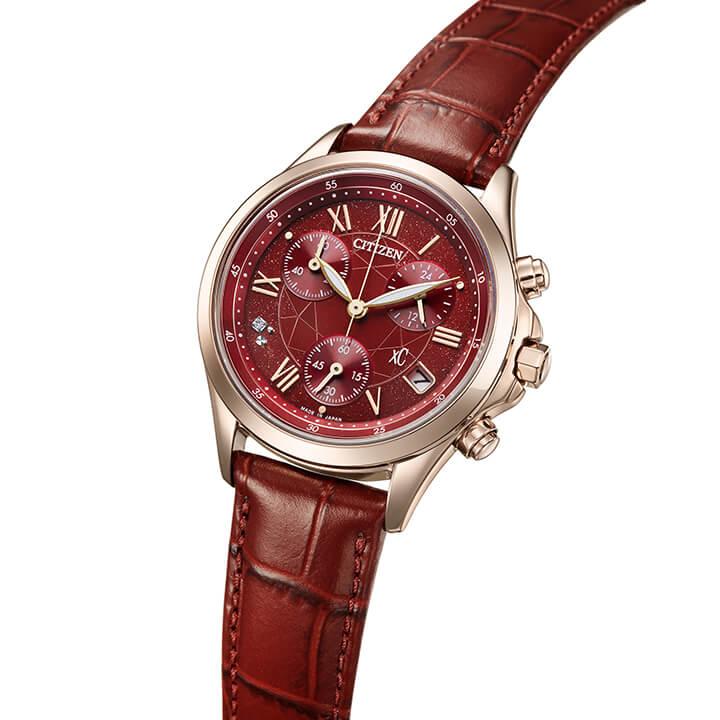 CITIZEN xC シチズン クロスシー レッド 電波ソーラー時計 XC シチズン 腕時計 クロスシー basic collection ソーラー xC