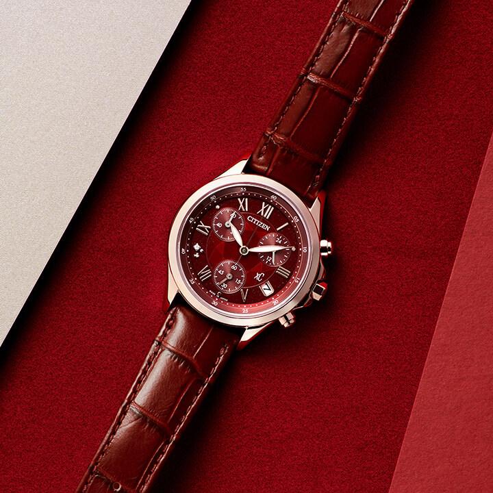 CITIZEN シチズン クロスシー XC ソーラー スクエア レッド 稼働品 CITIZEN シチズン クロスシー xC 電波ソーラー エコドライブ