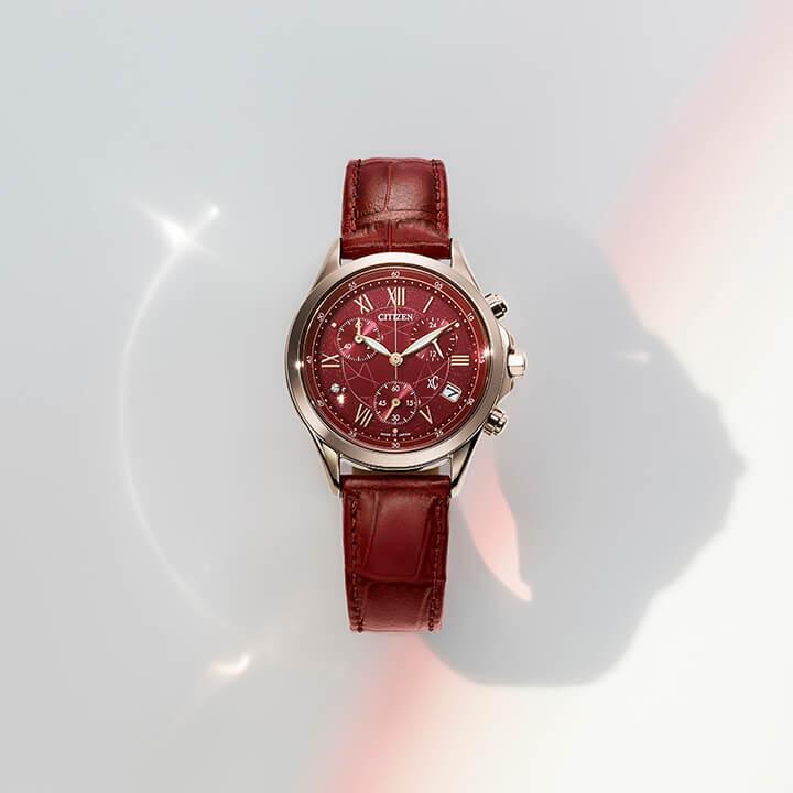 CITIZEN シチズン クロスシー XC ソーラー スクエア レッド 稼働品 CITIZEN シチズン クロスシー xC 電波ソーラー エコドライブ