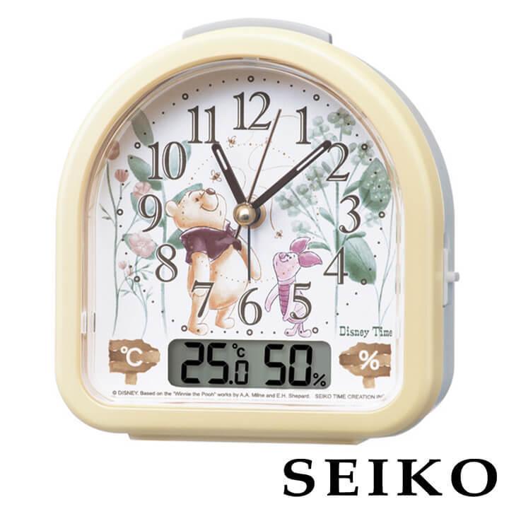 SEIKO セイコークロック FD484Y キッズ ディズニー Disney くまのプーさん 目覚まし時計 キャラクター キャラ 目覚し めざまし 置時計 かわいい 国内正規品｜tokeiten