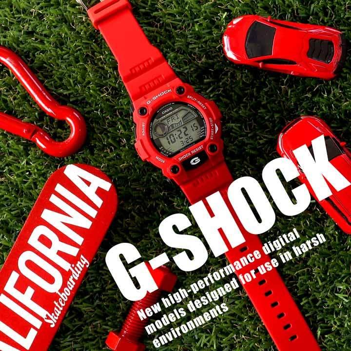 CASIO Gショック ジーショック G-SHOCK デジタル Standard G-7900A-4 レッド 赤 タイドグラフ メンズ 腕時計  カラフル 輸入 海外モデル 40代 50代 30代