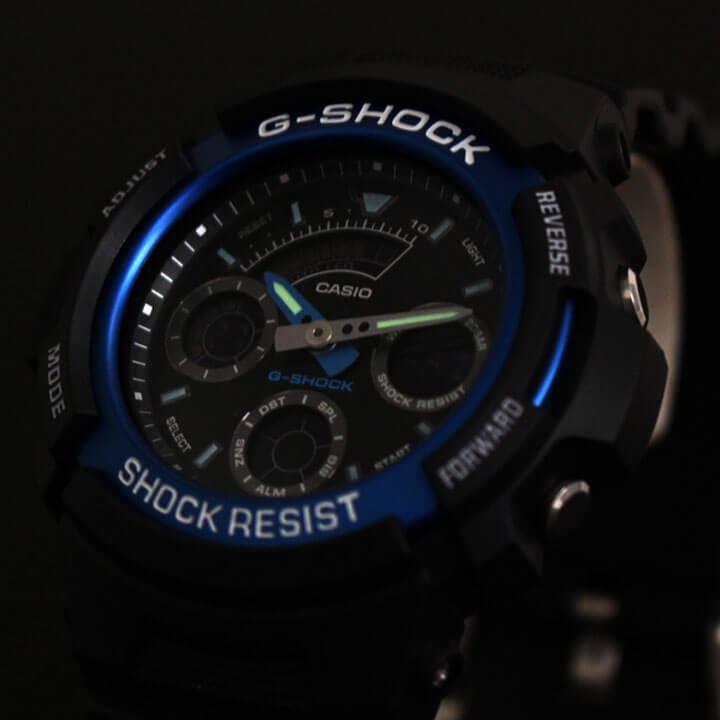 G-SHOCK ジーショック Gショック アナログ 黒 ブラック 青 G-SHOCK ジーショック Gショック アナログ 黒 ブラック 青