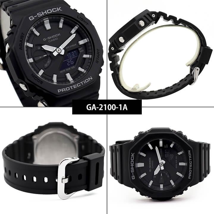 Gショック ジーショック ペアウォッチ GA-2100-1A GMA-S2100-7A CASIO G-SHOCK カシオーク アナログ 黒 ブラック 白 ホワイト