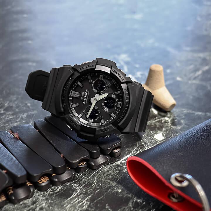 G-SHOCK Gショック カシオ 電波 タフソーラー アナログ メンズ 腕時計 黒 ブラック  青 ブルー 海外モデル 逆輸入 ブランド 電波ソーラー 30代 40代 おしゃれ｜tokeiten｜08