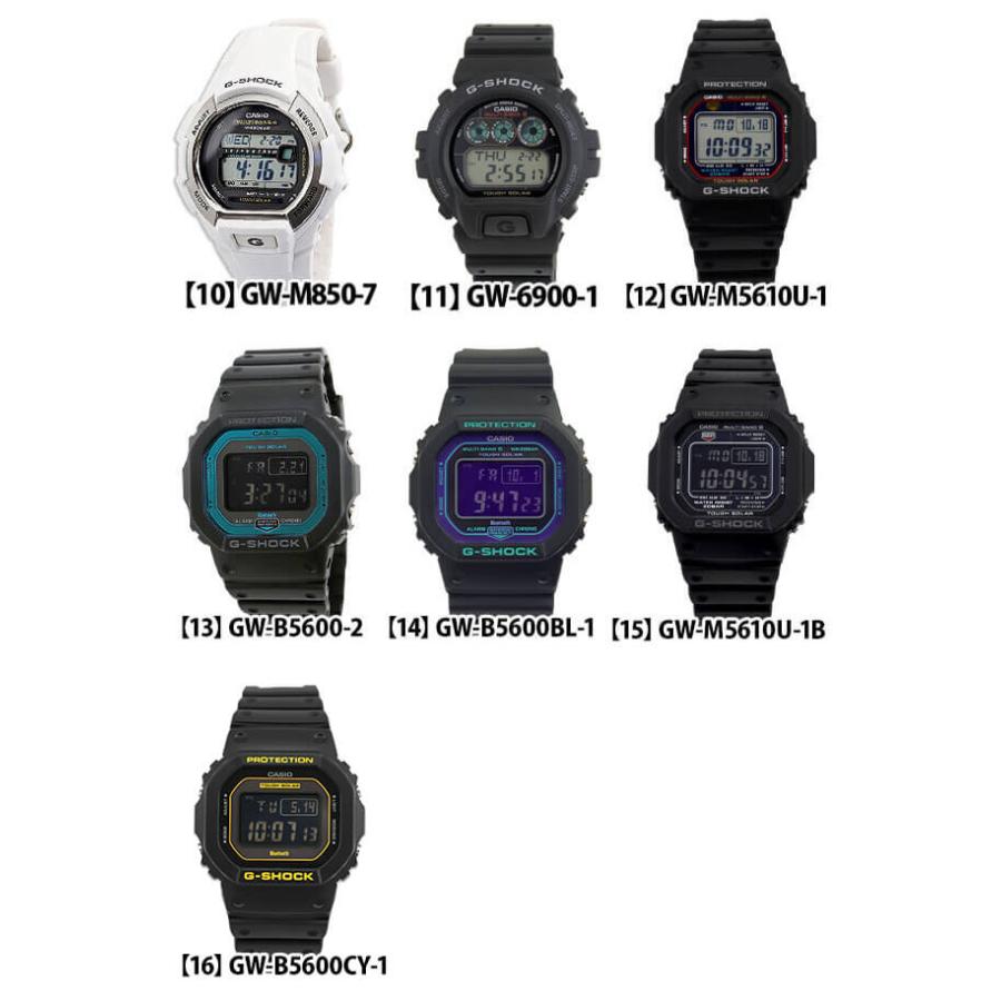 G-SHOCK 電波ソーラー Gショック ジーショック デジタル 腕時計 メンズ ブラック 黒 プレゼント GW-2310-1 GW-M500A-1 GW-M5610U-1 GW-B5600-2｜tokeiten｜06