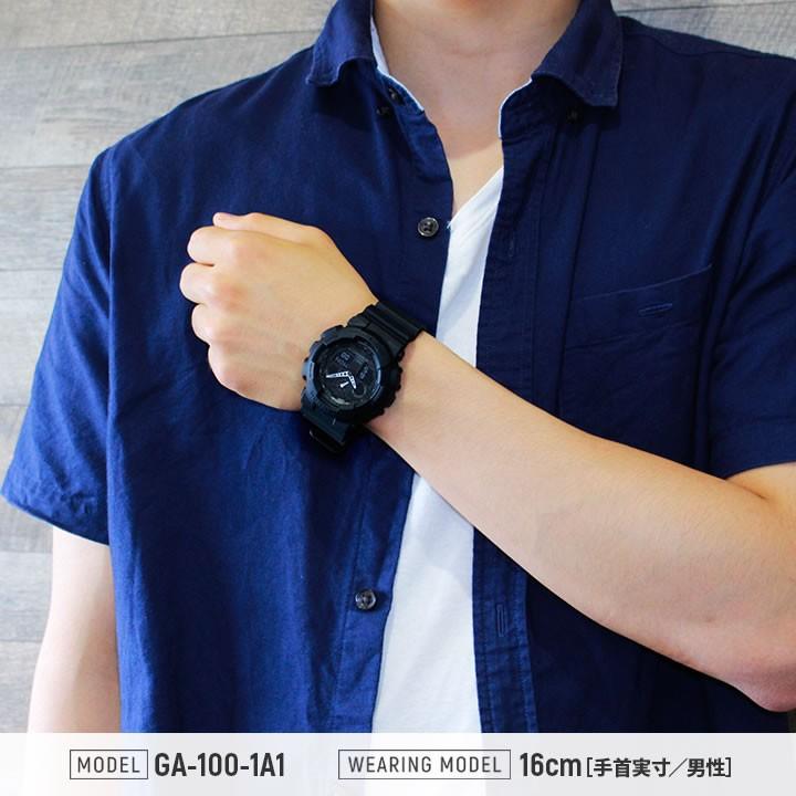 G-SHOCK Gショック ジーショック BASIC g-shock Standard GA-100-1A1 マットブラック 黒 BIG CASE  アナデジ 逆輸入