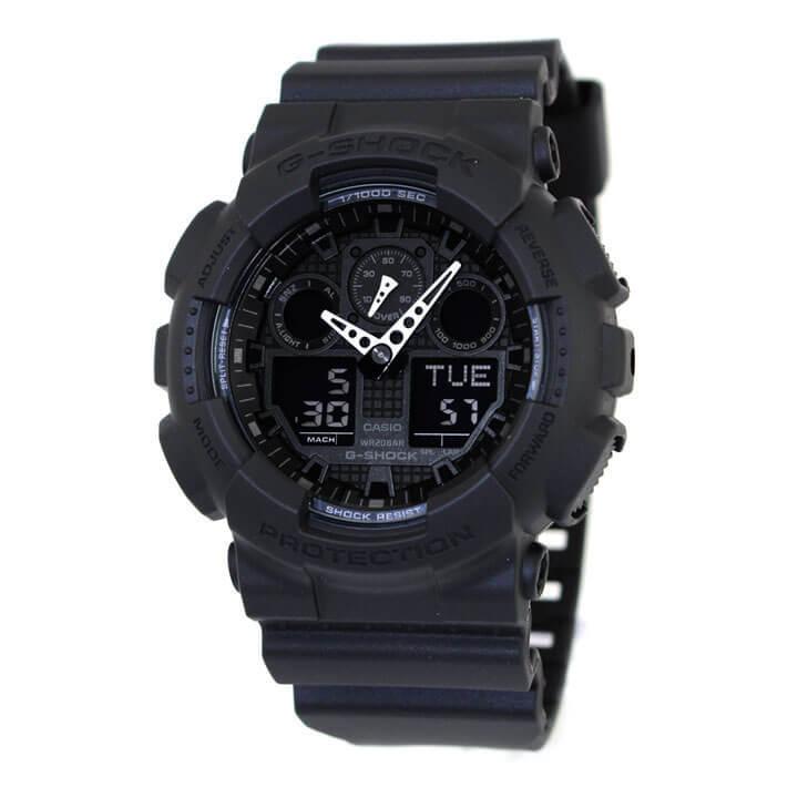 G-SHOCK Gショック ジーショック BASIC g-shock Standard GA-100-1A1 マットブラック 黒 BIG CASE アナデジ 逆輸入｜tokeiten｜06