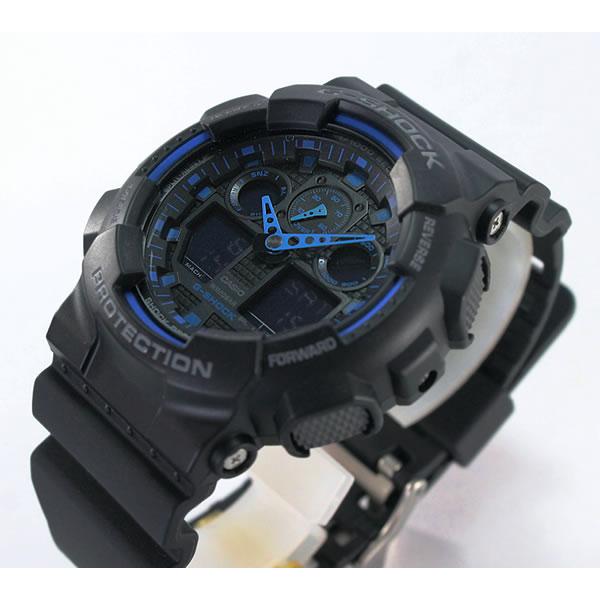 G-SHOCK Gショック ジーショック 黒 青 Standard BASIC GA-100 G-SHOCK Gショック ジーショック 黒 青 Standard BASIC GA-100