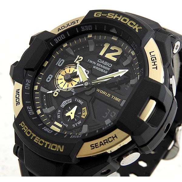 時計 CASIO SKYCOCKPIT GA1100 GravityMaster G-SHOCK スカイコックピット GA-1100-1AJF メンズ アナデジ