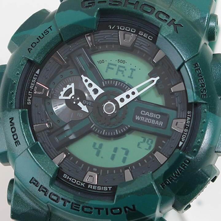 CASIO カシオ G-SHOCK　GA110-BC　グリーン CASIO G-Shock Analog-Digital 'Green' GA-110NM-3A