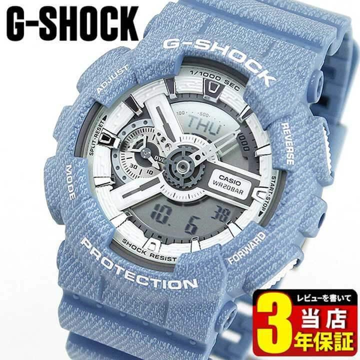 G-SHOCK ポイント最大6倍 CASIO カシオ GA-110DC-2A7 デニム 海外