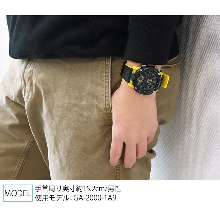 G-SHOCK Gショック CASIO BASIC カシオ ga2000 カーボン 軽い アナログ デジタル メンズ 腕時計 黒 ブラック 黄色 イエロー GA-2000-1A9 逆輸入｜tokeiten｜02