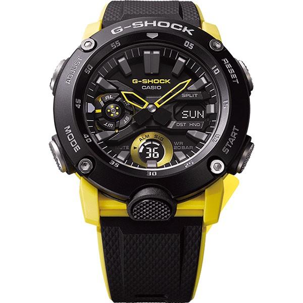 カシオ Ｇショック G-SHOCK GA-2000-1A9JF メンズ イエロー G-SHOCK GA-2000-1A9JF メンズ アナデジ カーボンコアガード