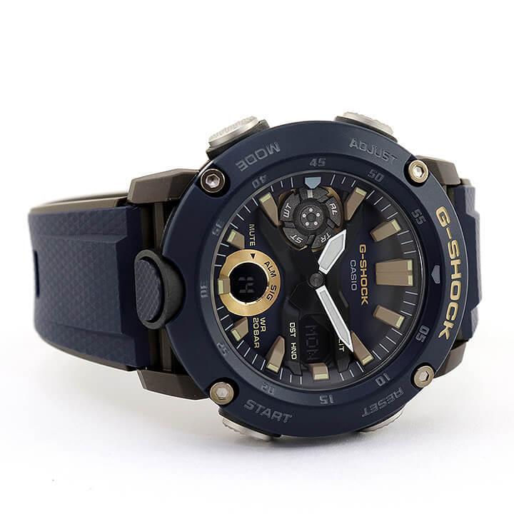 G-SHOCK ネイビー✕ゴールドGA2000 腕時計 G-SHOCK Gショック BASIC CASIO カシオ ga-2000 カーボン 軽い
