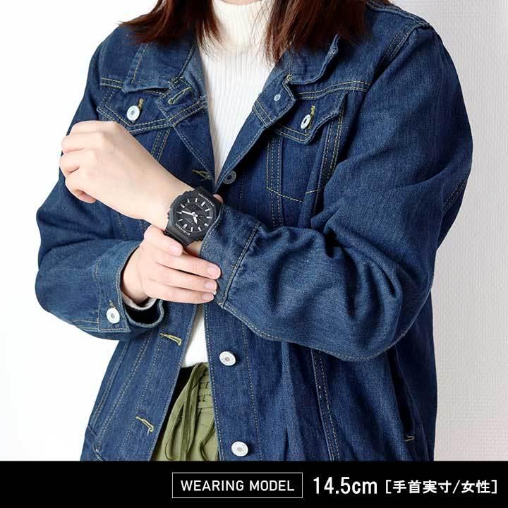 【訳あり】G-SHOCK Gショック BASIC カシオーク ga2100 カーボン 薄い 軽い オールブラック アナデジ メンズ 腕時計 黒 ブラック GA-2100-1A ジーショックの画像