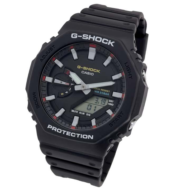 Gショック ジーショック G-SHOCK カシオーク BASIC ga2100 カーボン 薄い 軽い GA-2100RL-1A ブラック 黒 メンズ 腕時計 防水 アナログ アナデジ CASIO カシオ | G-SHOCK | 03